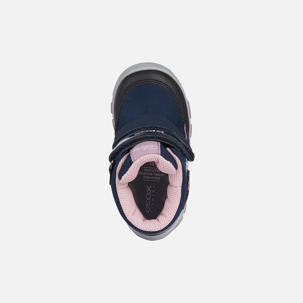 Geox Boots Navy Flanfil Abx Girl - Geox Baby Shoes - MTAZJI647